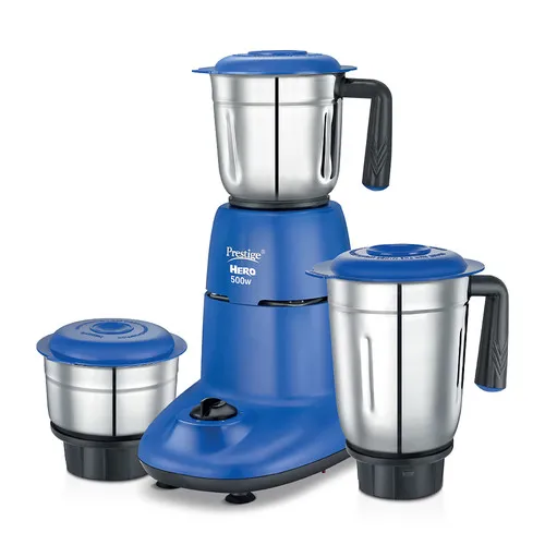 Prestige 550 Watts Hero Mixer Grinder with 3 Stainless Steel Jars
